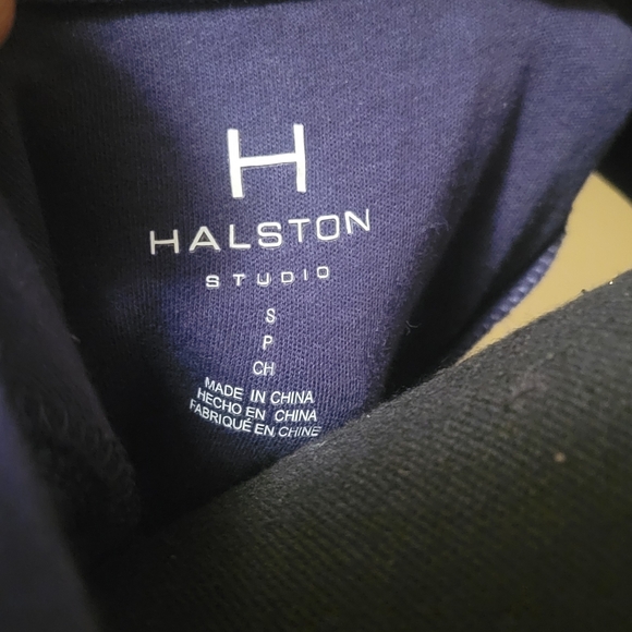 Women's Halston Athletic Navy Blue Racerback Tank Top - Picture 5 of 10